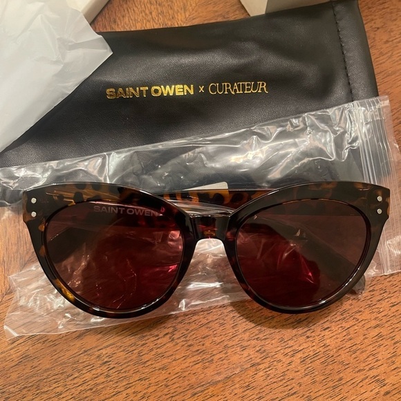 NWT Saint Owen X Curateur Tortoise Shell Sunglasses - Picture 1 of 4